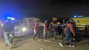 مصرع 8 أشخاص وإصابة 7 آخرين في انقلاب ميكروباص بالجيزة