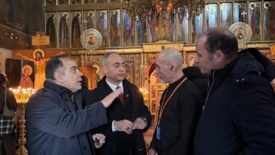 وفد “ رسالة السلام ” يناقش أفكار "الشرفاء الحمادي" داخل كاتدرائية القديس باسيليوس بموسكو