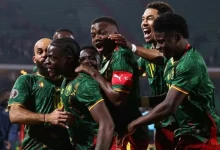 فرحة منتخب الكاميرون.