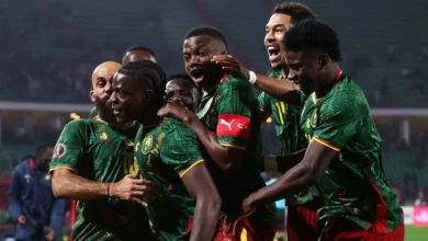 فرحة منتخب الكاميرون.