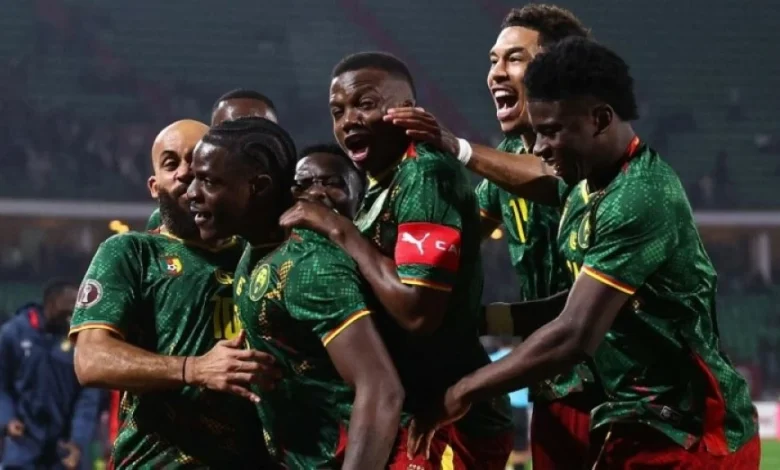 فرحة منتخب الكاميرون.