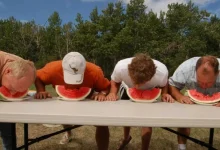 أكد تقرير الطب الشرعي أن سبب الوفاة هو «الاختناق الميكانيكي» بسبب انسداد مجرى الهواء بقطعة البطيخ.