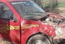 إصابة 7 أشخاص إثر انقلاب سيارة جامبو بالطريق الصحراوي في البحيرة