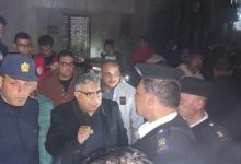 إصابة شخصين وتلف سيارات في انهيار جزئي لعقار بالمنصورة