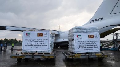 الإمارات ترسل طائرة المساعدات السابعة لدعم المتضررين من فيضانات سيريلانكا