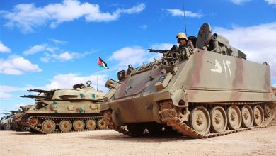 الجيش الأردني يستهدف تجار أسلحة ومخدرات على الحدود السورية