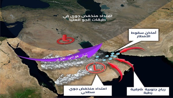 الحالة الجوية المتوقعة من 12 لـ19 ديسمبر 2025 في الإمارات