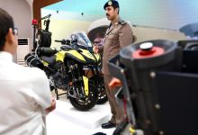 "الدفاع المدني" يستعرض دراجة التدخل السريع في معرض "واحة الأمن" بالصياهد