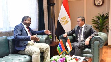 الدكتور خالد عبدالغفار يلتقي وزير صحة جامبيا لبحث سبل التعاون في القطاع الصحي والمستحضرات الدوائية