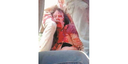 القذافي قتيلا في الزنقة الأخيرة!