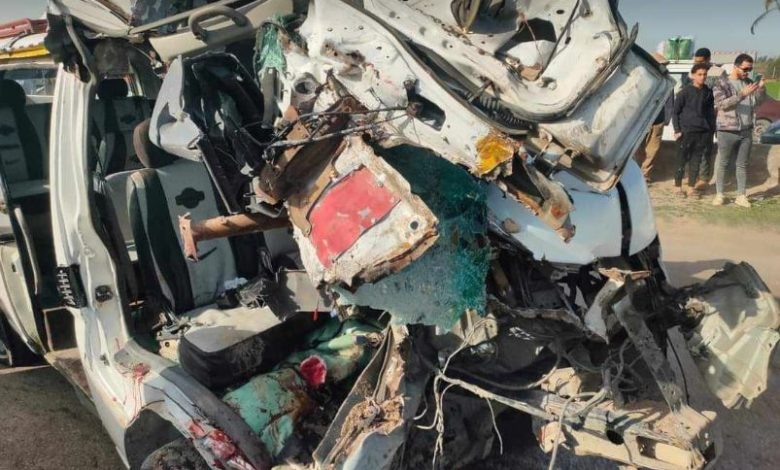 القليوبية.. 12 مصابا في تصادم ميكروباص وأتوبيس يسير عكس الاتجاه بكفر شكر