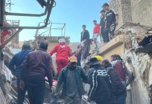 الهلال الأحمر يساند جهود الحماية المدنية في انتشال ضحايا حادث عقار إمبابة