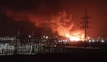 اندلاع حريق في كمية من الهيش بطريق بلبيس- العاشر