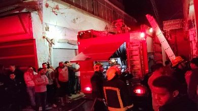 بالأسماء: مصرع 5 وإصابة 13 في حريق مول ومخزن بسوق الخواجات بالمنصورة