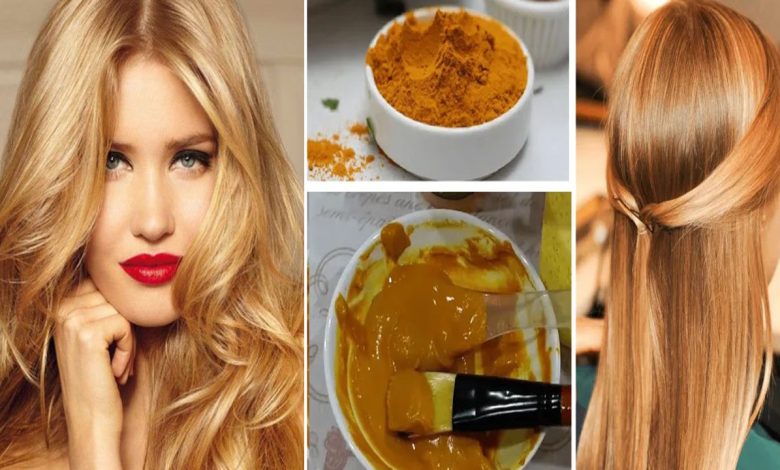 بدون أكسجين صبغ الشعر لون أشقر لامع بوصفة غير مكلفة وطبيعية