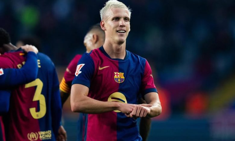 برشلونة يعلن تفاصيل إصابة داني أولمو بالكتف