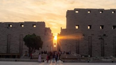 تعامد الشمس على معابد الكرنك مُعلنة بداية فصل الشتاء