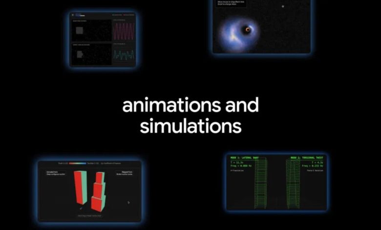 جوجل تدعم ميزة البحث العميق في Gemini بعناصر بصرية تفاعلية