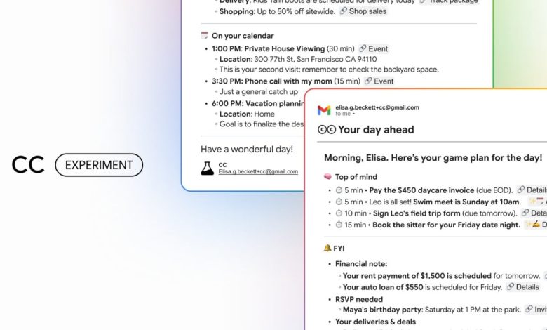 جوجل تطلق CC.. مساعد ذكي يقدّم مُلخصًا صباحيًا مفيدًا للمستخدمين