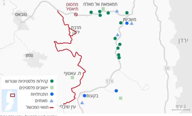 جيش الاحتلال يبني جدارا في قلب منطقة غور الأردن