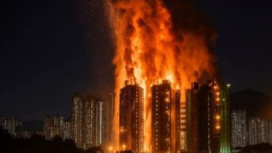 حصيلة ضحايا حريق المبنى في هونج كونج يرتفع إلى 159 قتيلًا