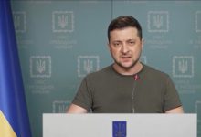 الرئيس الأوكراني فلاديمير زيلينسكي