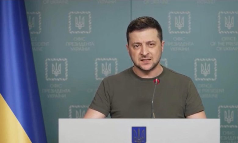 الرئيس الأوكراني فلاديمير زيلينسكي
