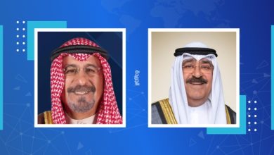 سمو الأمير يتلقى رسالة تهنئة من سمو الشيخ محمد الصباح