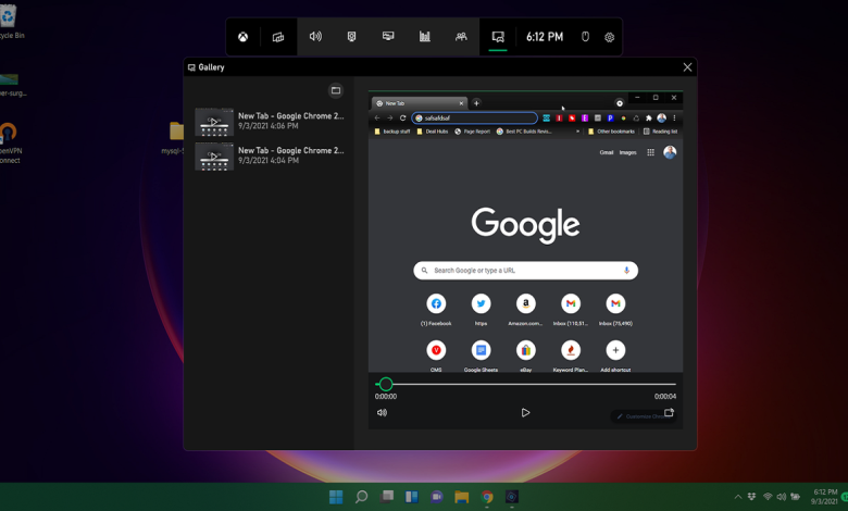 شرح طريقة تسجيل فيديو من شاشة الكمبيوتر بدون تطبيقات