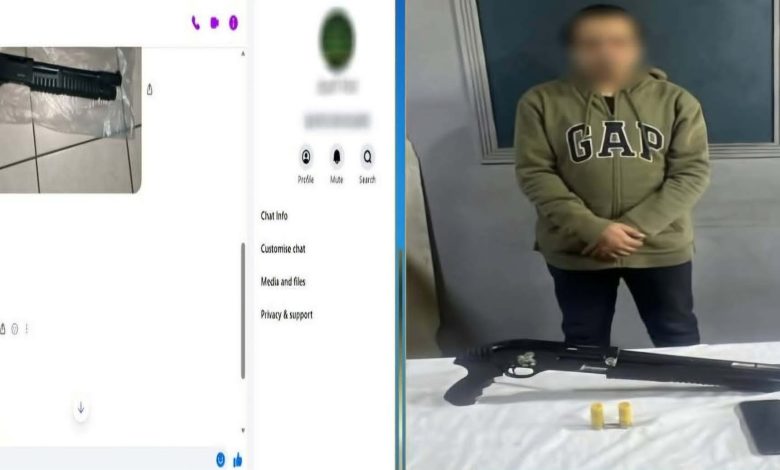 ضبط متهم يروج لبيع الأسلحة النارية عبر مواقع التواصل الاجتماعي