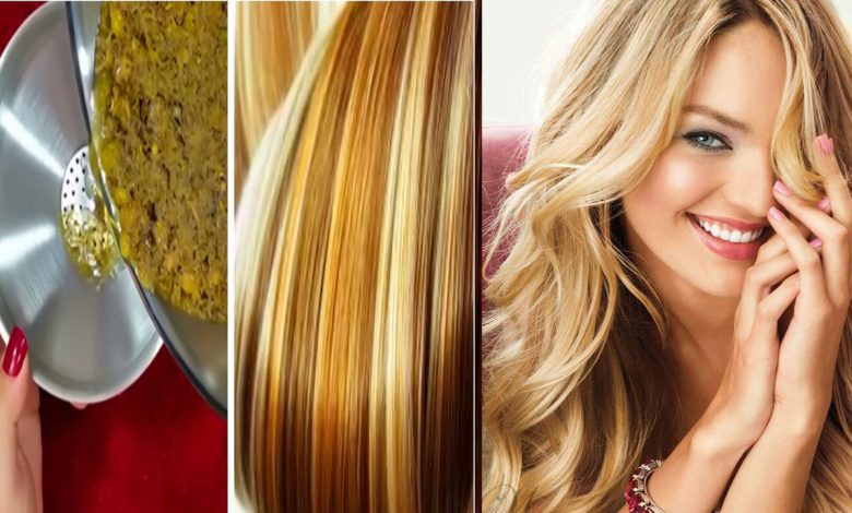 طريقة صبغ الشعر باللون الأشقر باستخدام زهرة البابونج في 10 دقائق بدون مواد كيميائية