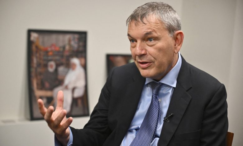 لازاريني: مصادقة الكنيست النهائية على قطع الكهرباء والمياه عن مكاتب "الأونروا" أمر شائن