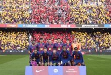 مدافع برشلونة يقترب من الغياب عن مواجهة أتلتيكو مدريد