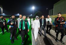 وزير الرياضة القطري يحضر مران منتخب مصر المشارك في كأس العرب