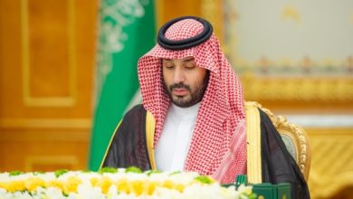 ولي العهد الأمير محمد بن سلمان خلال ترأسه جلسة مجلس الوزراء اليوم (الثلاثاء).