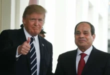 الرئيس الأمريكي دونالد ترمب والرئيس المصري عبدالفتاح السيسي.