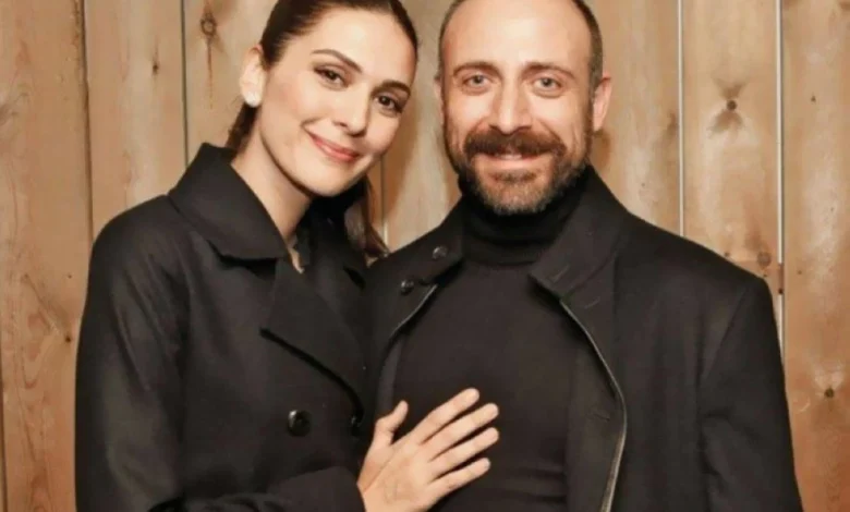 الفنان خالد أرجنتش وزوجته الفنانة بيرغوزار كوريل.