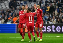 من مباراة ليفربول وأولمبيك مارسيليا.