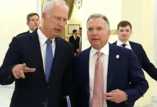 المبعوثان الروسي كيريل دميترييف والأمريكي ستيف ويتكوف.