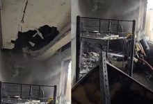 إصابة شخص بحريق منزل في النسيم