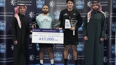 اختتام منافسات البطولة التصنيفية الأولى للبادل في الخبر