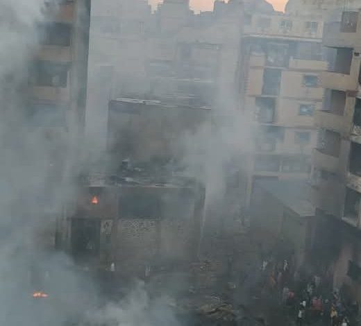 السيطرة على حريق هائل في منطقة منشية الزرايب