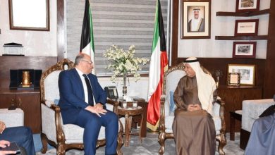 الفضالة بحث مع السفير المصري أوضاع «البدون» الدارسين في مصر