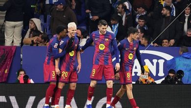 برشلونة يحسم ديربي كتالونيا أمام إسبانيول ويعزز صدارته للدوري الإسباني