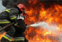 تفحم محل ملابس اندلعت فيه النيران بمنطقة فيصل