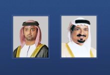 حاكم عجمان وولي عهده يعزيان عاهل الأردن في وفاة رئيس الوزراء الأسبق