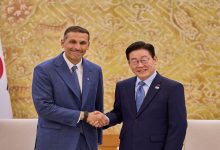 خلدون المبارك والرئيس الكوري يبحثان الشراكة الاستراتيجية بين البلدين في سيؤول