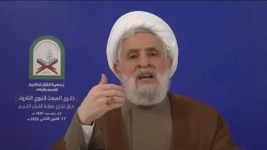 قاسم يتهم وزير الخارجية اللبناني بـ«التلاعب بالسلم الأهلي»