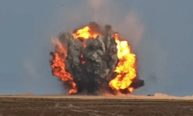 ألغام جرى تفجيرها من قبل فريق مسام.