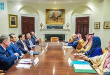 وزير الدفاع السعودي يبحث مع وزير الحرب الأميركي جهود إحلال السلام بالمنطقة